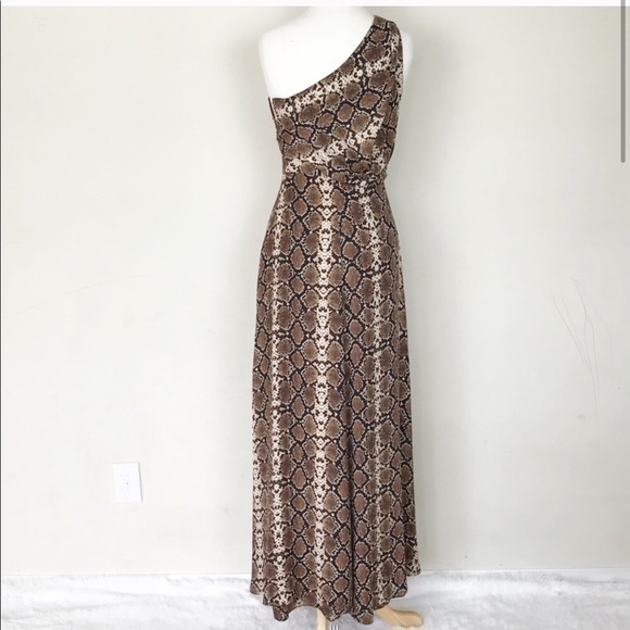 Bcbgmaxazria snake skin maxi dress size 8 - Picture 1 of 8